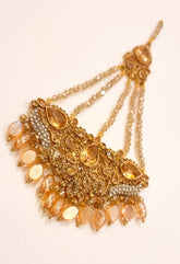 Kundan Polki Champgane Stones Bridal Passa.